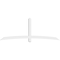 Ekena Millwork Bellingham Architectural Grade PVC Gable Bracket, 96"W x 36"H x 4"D x 4"F, 9/12 Pitch GBP096X36X0404BEL00 - alternate 3